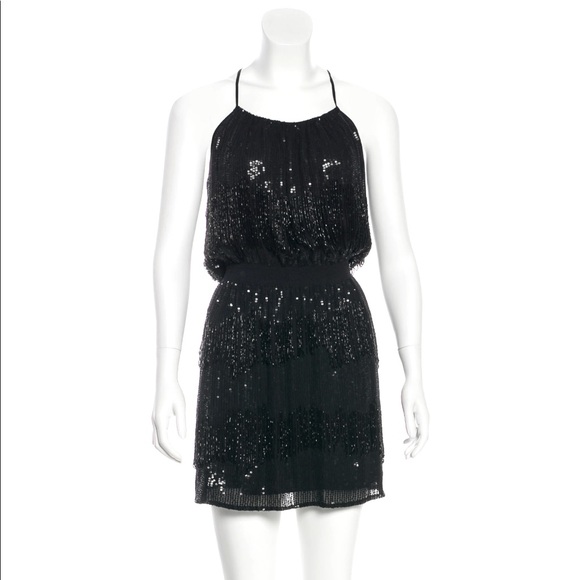 PARKER Silk Beaded Dress - Picture 1 of 2